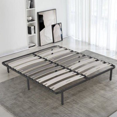 SOFAREVA  - Surmatelas Coton 180x200cm Garnissage et coutil 100% Coton biologique (500gr/m2) - blanc