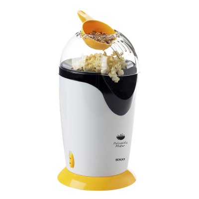 SOGO  - Machine &agrave; pop-corn sans huile - 1200W - Jaune
