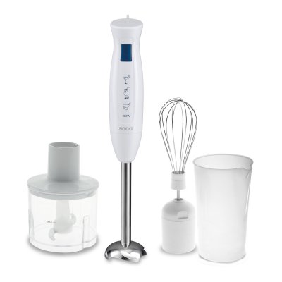 SOGO  Mixeur Plongeant 3 Accessoires en Acier Inoxydable 400 W