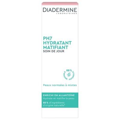 DIADERMINE Soin De Jour Hydratant Matifiant Ph7  - Le Tube De 50 Ml