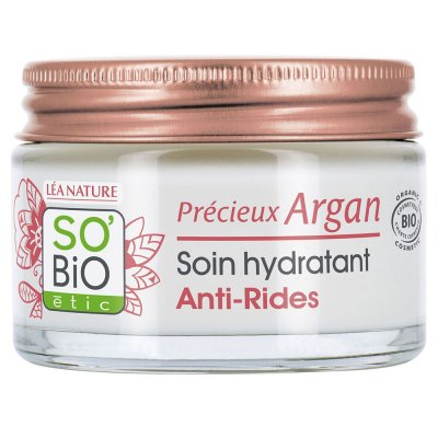 LEA NATURE SO BIO ETIC Soin Hydratant Bio Anti-Rides Jour - Pr&eacute;cieux Argan - SO'BIO &eacute;tic