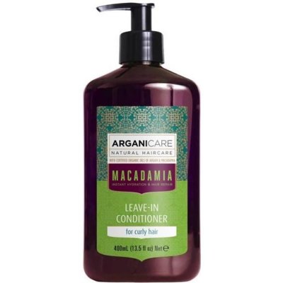 ARGANICARE Soin sans rin&ccedil;age macadamia cheveux secs  400ml