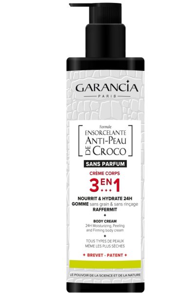 GARANCIA Soin Visage Ensorcelante Anti Peau De Croco Cr&egrave;me Corps 3en1  - Le Flacon De 400ml