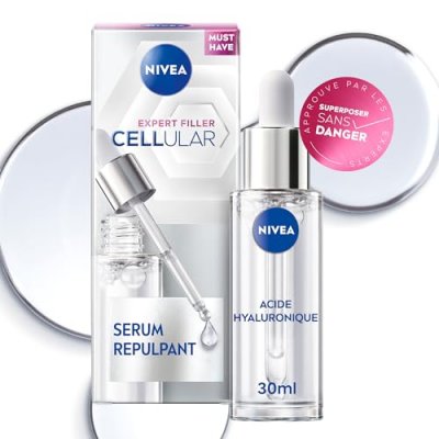 NIVEA Soin Visage S&eacute;rum Repulpant &Agrave; L'acide Hyaluronique Cellular Expert Filler  - Le Flacon De 30ml
