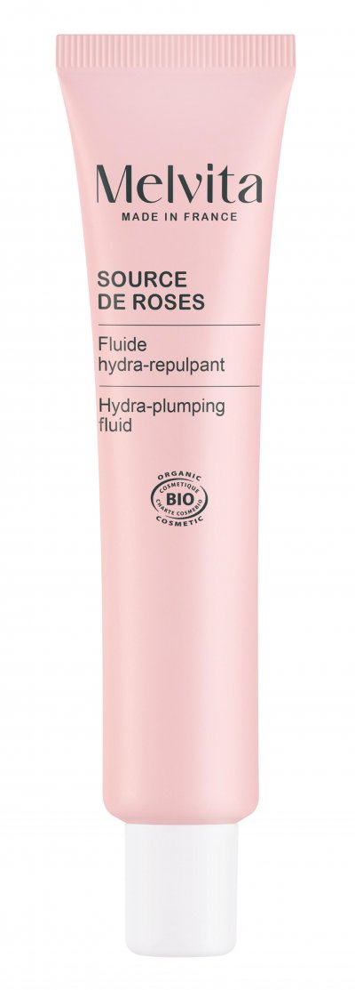 MELVITA Soin Visage Source De Roses Fluide Hydra-repulpant Bio  - Le Tube De 40ml