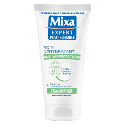MIXA Soin Visage Tr&egrave;s Hydatant 2 En 1 Peau Sensible  - Le Pot De 50ml