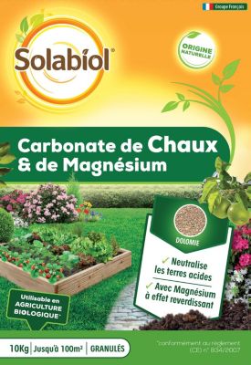SOLABIOL  SOCHAUX10 Carbonate De Chaux Et De Magn&eacute;sium 10kg, Efficace