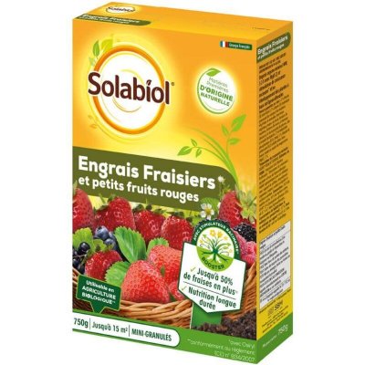 SOLABIOL  SOFRAY750 Engrais Fraisiers Et Petits Fruits 750 G, Incolore