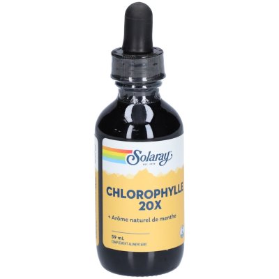 SOLARAY  Chlorophylle Liquide 20X - 59 ml - Flacon compte goutte 59 ml