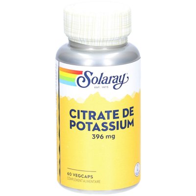 SOLARAY  Citrate de Potassium 396mg 60 capsules v&eacute;g&eacute;tales 