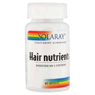 SOLARAY  Ha&iuml;r Nutrients - 60 Caps.v&eacute;g - Bo&icirc;te 60 Capsules V&eacute;g&eacute;tales