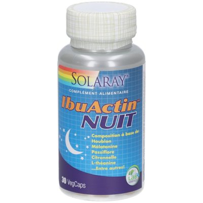 SOLARAY  IbuActin Nuit 30 Capsules V&eacute;g&eacute;tales - Bo&icirc;te 30 capsules