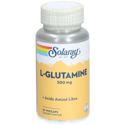 SOLARAY  L- Glutamine 500mg 50 capsules v&eacute;g&eacute;tales