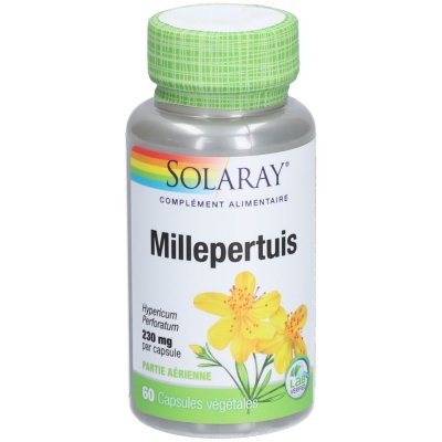 SOLARAY  Millepertuis 230mg 60 capsules v&eacute;g&eacute;tales 