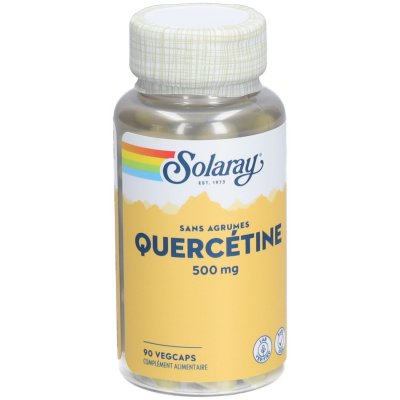 SOLARAY  Quercetine - 500 mg - 90 Caps.v&eacute;g. - Flacon 90 g&eacute;lules v&eacute;g&eacute;tales