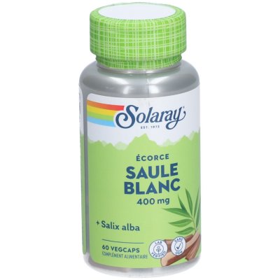 SOLARAY  Saule Blanc - 400 mg - 60 Caps. V&eacute;g. - Bo&icirc;te 60 capsules