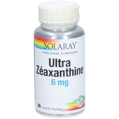 SOLARAY  Ultra Z&eacute;axanthine 6mg 30 capsules v&eacute;g&eacute;tales 
