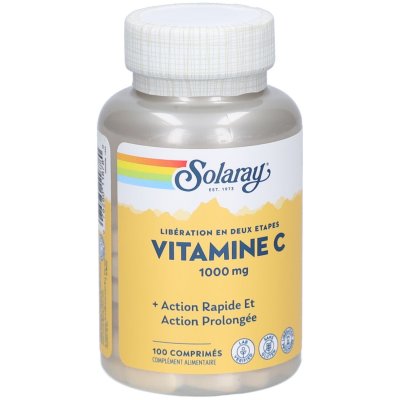 SOLARAY  - Vitamine c 1000 mg - 100 comprim&eacute;s - Action prolong&eacute;e