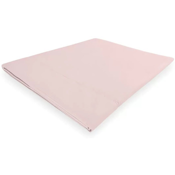 SONGE DE CAMILLE Soleil d'ocre Camille Drap Plat, Coton, Rose, 180 x 290 cm
