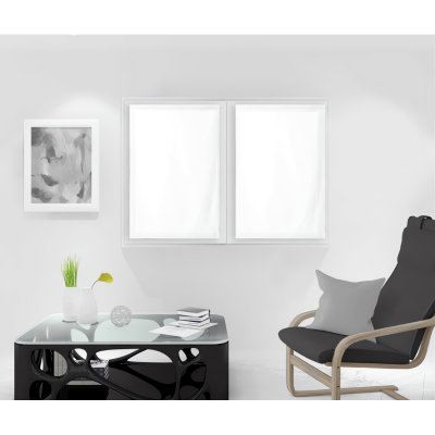 Soleil d'ocre Dolly Paire de Brise Bise, Polyester, Blanc, 70x90 cm