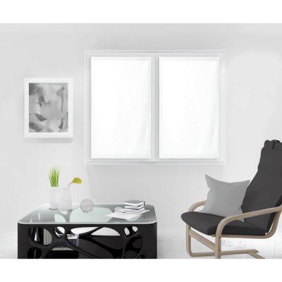 Soleil d'ocre Dolly Paire de Brise Bise, Polyester, Blanc, 90 x 120 cm