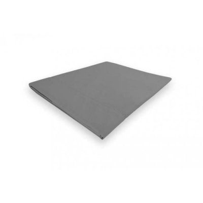SONGE DE CAMILLE SOLEIL d'OCRE Drap plat Camille - Coton percale - 260 x 300 - Gris