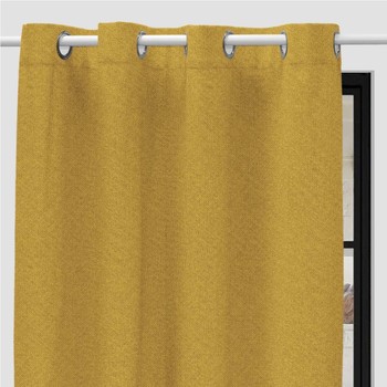 Soleil d'Ocre Eclipse Rideau occultant, Polyester, Jaune, 140 x 250 cm