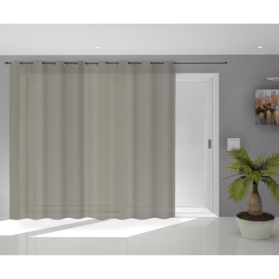 Soleil d'Ocre Noemie Voilage, Voile, Polyester, Ecru, 280 x 250 cm