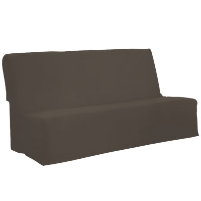 Soleil d'Ocre Panama Housse BZ en Coton Taupe 140 x 200 cm