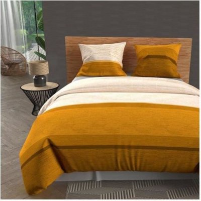 SOLEIL D OCRE Soleil d'ocre Parure Housse de Couette, Jaune, 220 x 240 cm