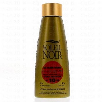 SOLEIL NOIR  Lait solaire vitamin&eacute;SPF10 Flacon 150ml