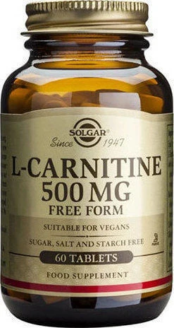 SOLGAR  Comprim&eacute;s de L-Carnitine 500 mg 60 Units