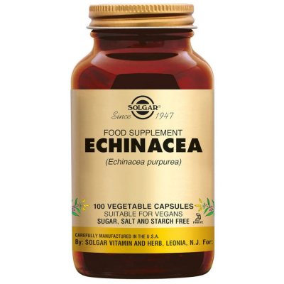 SOLGAR  Echinac&eacute;e G&eacute;lules V&eacute;g&eacute;tales - Flacon 100 g&eacute;lules v&eacute;g&eacute;tales