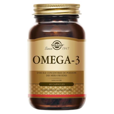 SOLGAR  G&eacute;lules &agrave; double concentration en om&eacute;ga 3 &agrave; haute