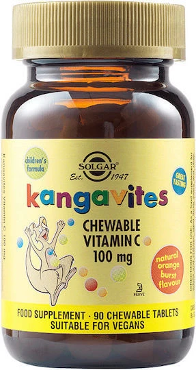 SOLGAR  Kangavites Vitamin c Children's Orange 90 chewable tablets 90