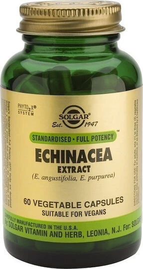 SOLGAR  Sfp Echinac&eacute;e G&eacute;lules V&eacute;g&eacute;tales - Flacon 60 g&eacute;lules v&eacute;g&eacute;tales