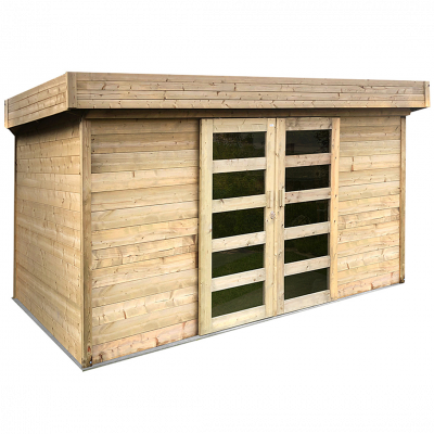 SOLID  abri de jardin malm&ouml; 28 mm autoclave 3,9 x 3,1 m S8213-1