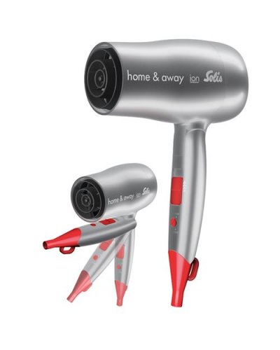 SOLIS  Home & Away Type 3791 - S&egrave;che-cheveux - rouge/gris argent