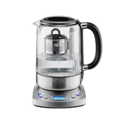 SOLIS  Tea Kettle Automatic 5518 - Bouilloire avec contr&ocirc;le de la temp&eacute;rature - Th&eacute;i&egrave;re - Silver