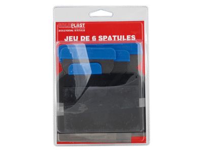 SOLOPLAST  135289 Jeu de 6 spatules, Multicolore