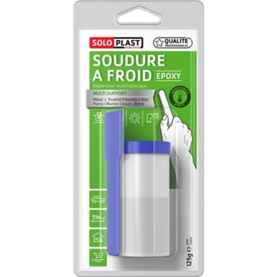 SOLOPLAST  - R&eacute;parateur universel soudure &agrave; froid epoxy 125g