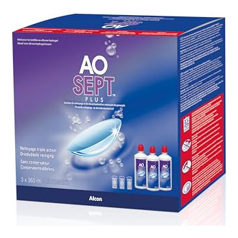 AOSEPT Solution pour lentilles de contact  Plus Pack 3x360ml + 90ml