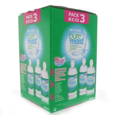 OPTIFREE Solution pour lentilles de contact Opti-Free Puremoist Pack 3x300ml