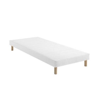 SOMEO  - Sommier tapissier blanc 13 cm Lune 80x180 - Blanc