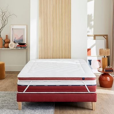 SOMEO  - Surmatelas latex pulse S95 140x200 - Blanc