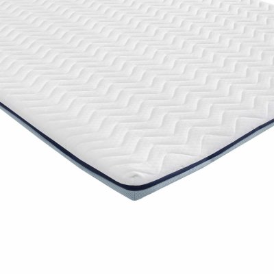 SOMEO  - Surmatelas mousse m&eacute;moire de forme 7 cm S75 200x200 - Blanc