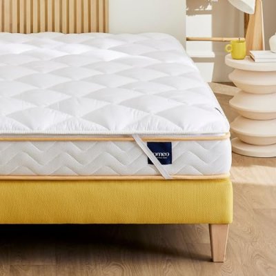 SOMEO  - Surmatelas ouate 600g/m&sup2; S25 160x200 - Blanc