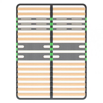 ALTOBUY Sommier 2x16 lattes 140x200cm
