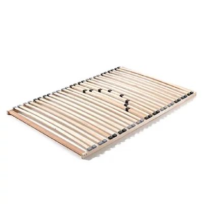 VIPACK Sommier &agrave; lattes 120x200 cm bois naturel 26 lattes Vick