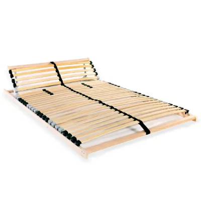 VIDAXL Sommier &agrave; lattes avec 28 lattes 7 zones 120 x 200 cm